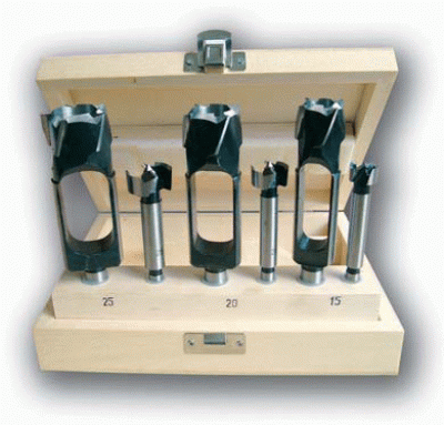 Zapfenschneider und Forstnerbohrer SET 6-tlg.